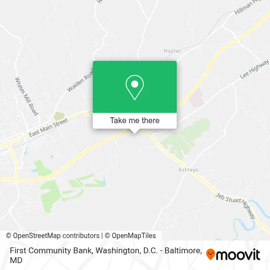 First Community Bank map