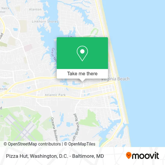 Pizza Hut map