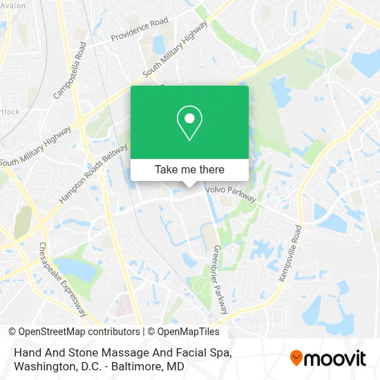 Hand And Stone Massage And Facial Spa map