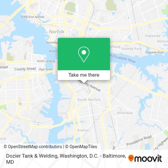 Dozier Tank & Welding map