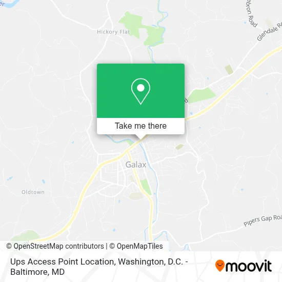 Ups Access Point Location map