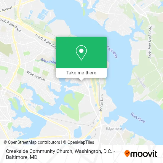 Creekside Community Church map