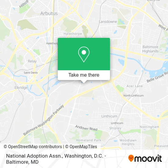 National Adoption Assn. map