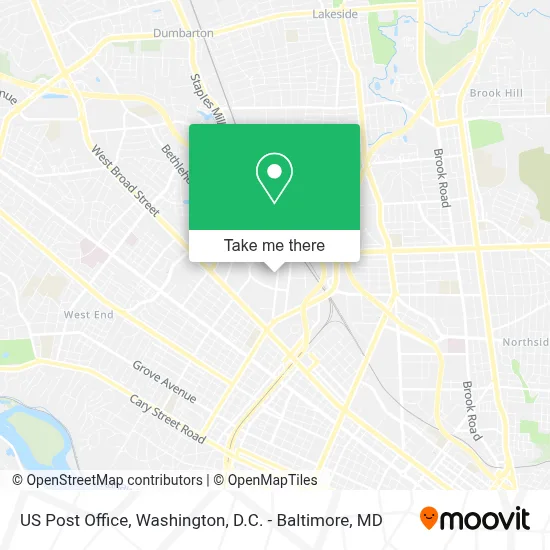 Us Post Office map