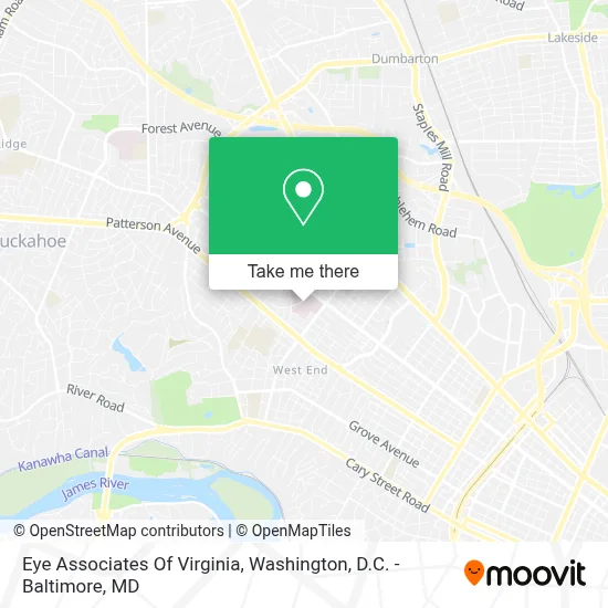 Eye Associates Of Virginia map
