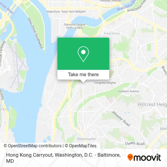 Hong Kong Carryout map