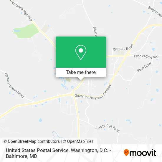 United States Postal Service map
