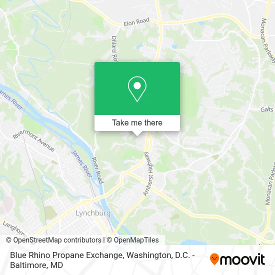 Blue Rhino Propane Exchange map