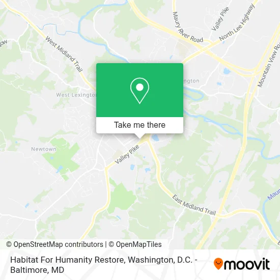 Habitat For Humanity Restore map