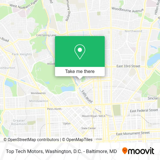 Top Tech Motors map