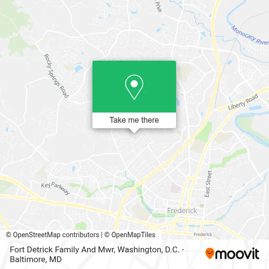 Fort Detrick Family And Mwr map