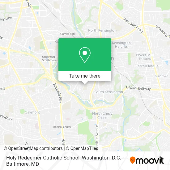 Holy Redeemer Catholic School map