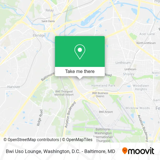 Bwi Uso Lounge map