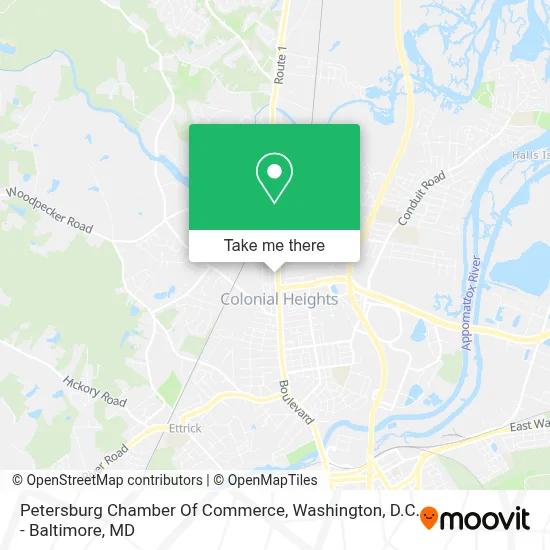 Petersburg Chamber Of Commerce map