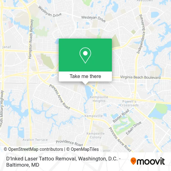 D'Inked Laser Tattoo Removal map