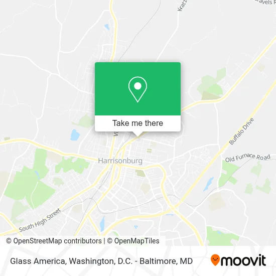 Glass America map