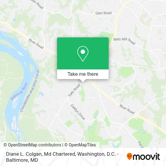 Diane L. Colgan, Md Chartered map