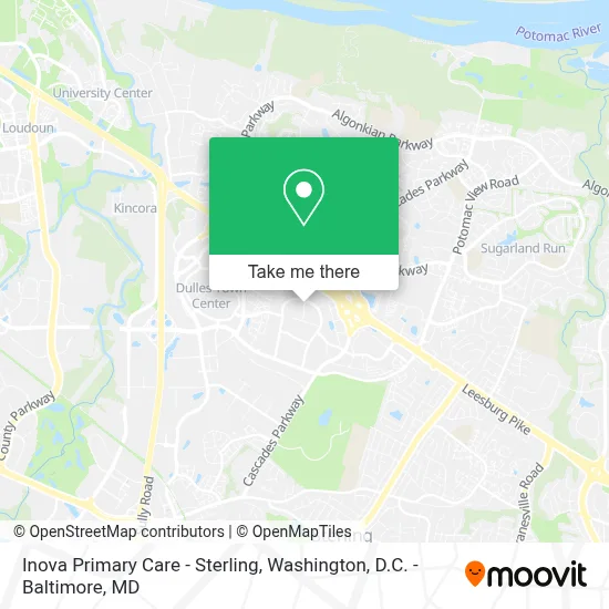 Inova Primary Care - Sterling map