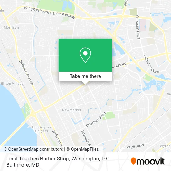 Final Touches Barber Shop map