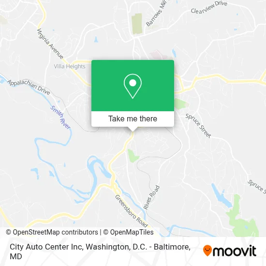 City Auto Center Inc map