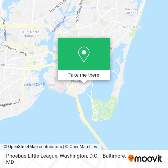 Phoebus Little League map