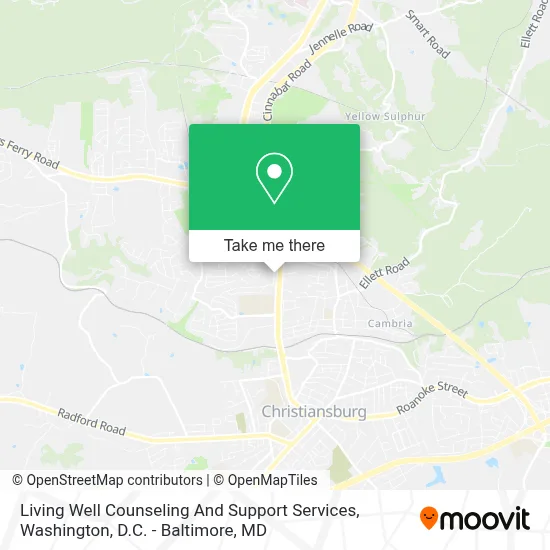 Living Well Counseling And Support Services map