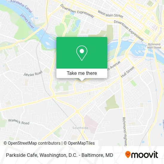 Parkside Cafe map