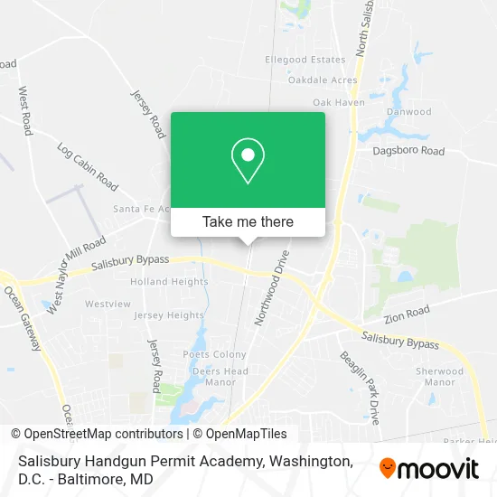 Salisbury Handgun Permit Academy map