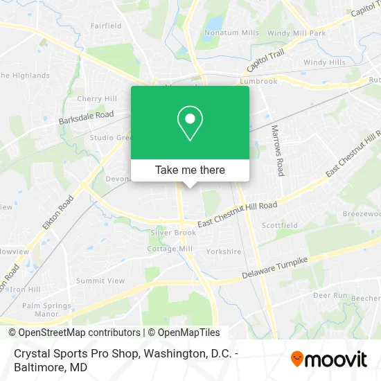 Crystal Sports Pro Shop map