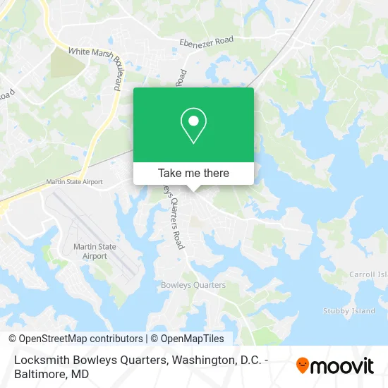 Locksmith Bowleys Quarters map