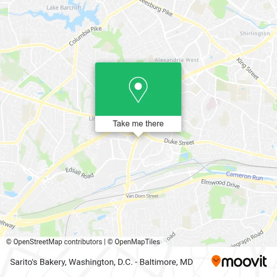 Sarito's Bakery map