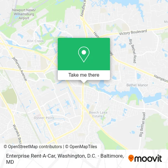 Enterprise Rent-A-Car map