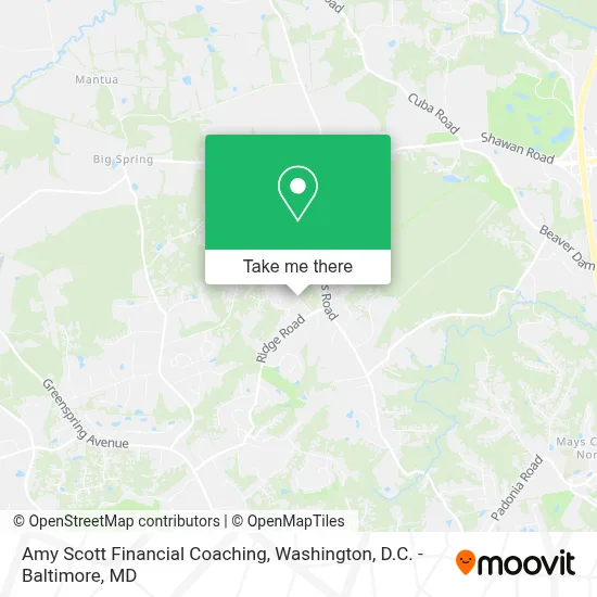 Amy Scott Financial Coaching map