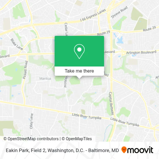 Eakin Park, Field 2 map