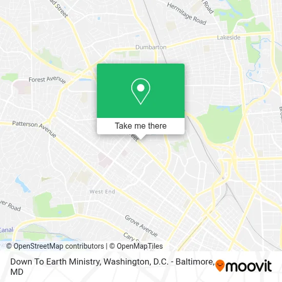 Down To Earth Ministry map