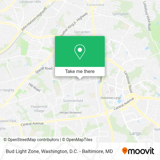 Bud Light Zone map