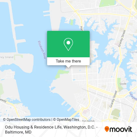 Odu Housing & Residence Life map