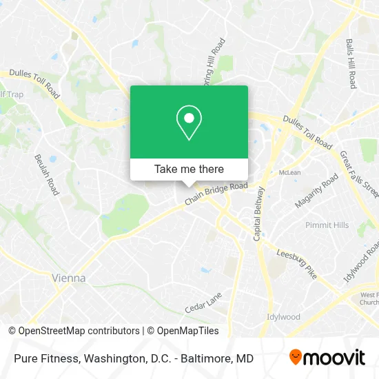 Pure Fitness map