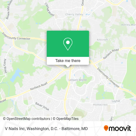 V Nails Inc map