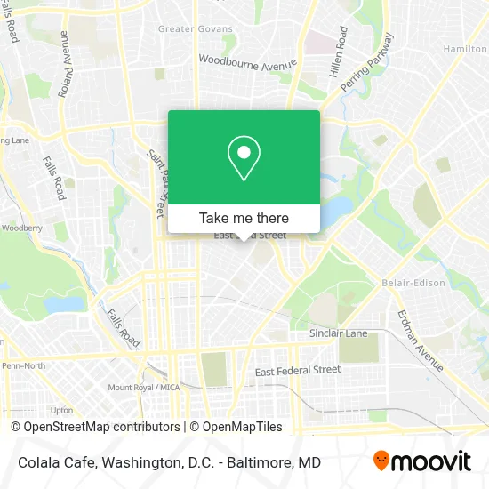 Colala Cafe map