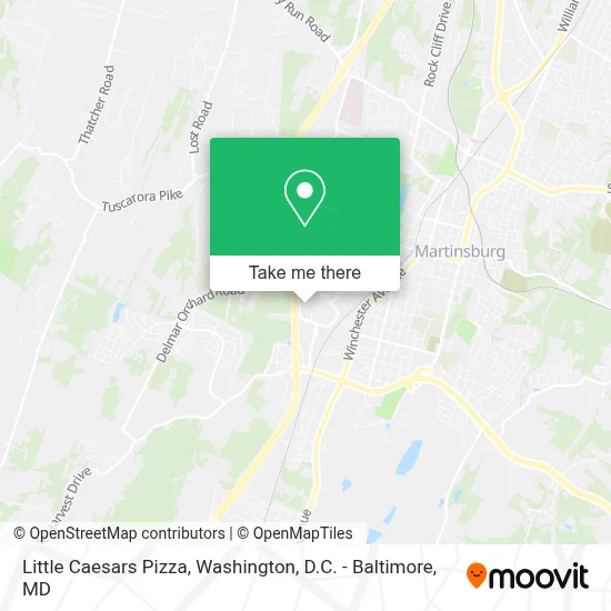 Little Caesars Pizza map