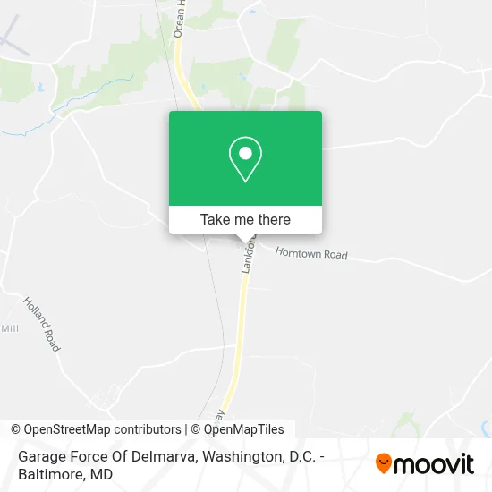 Garage Force Of Delmarva map