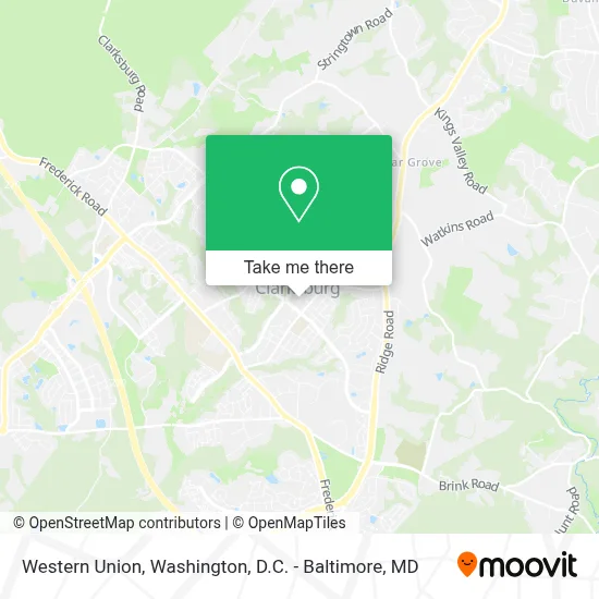 Western Union map