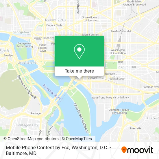 Mobile Phone Contest by Fcc map