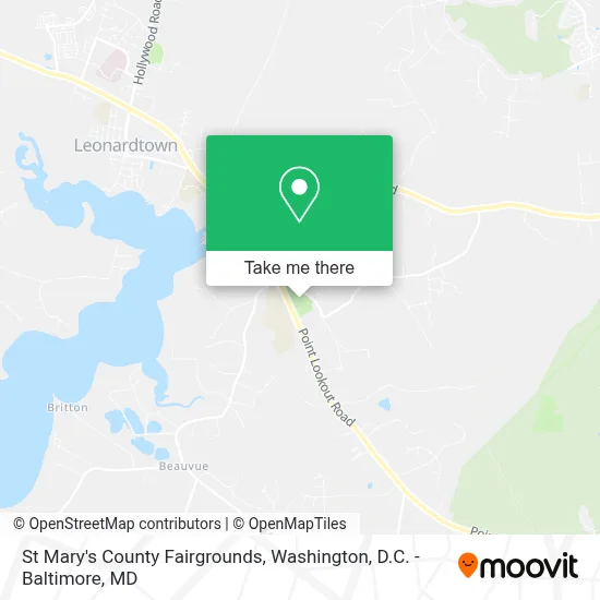 St Mary's County Fairgrounds map