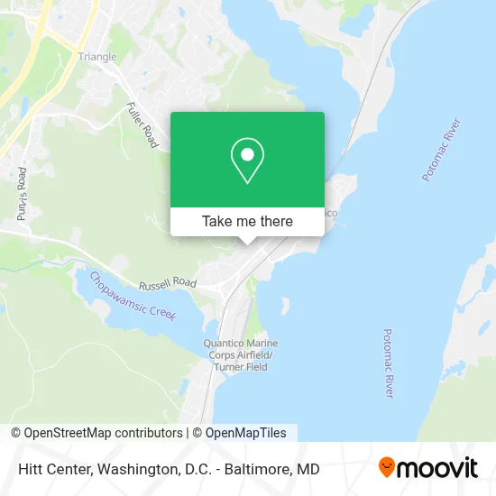 Hitt Center map