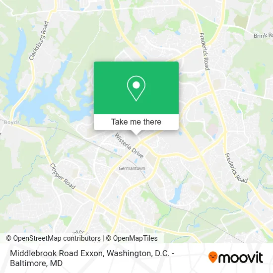 Middlebrook Road Exxon map