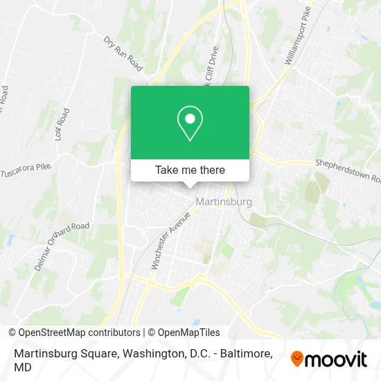 Martinsburg Square map