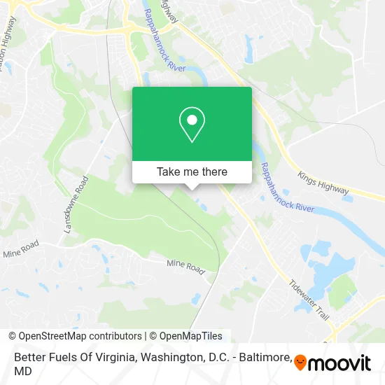 Better Fuels Of Virginia map