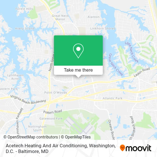Acetech Heating And Air Conditioning map